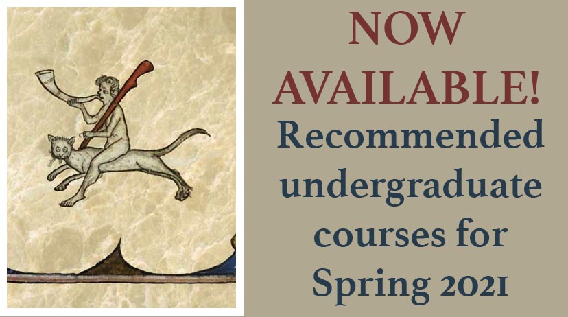 List of recommended courses for Spring 2021