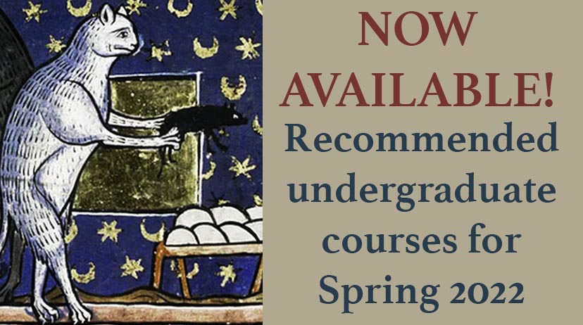 List of recommended courses for Spring 2022