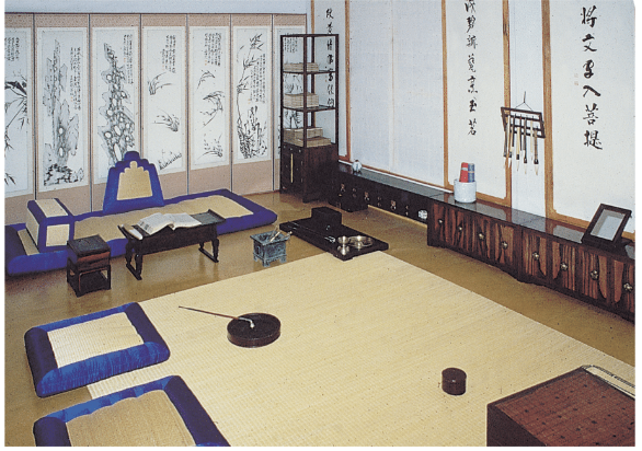 Scholar’s studio in Hawaii University Gallery. Courtesy of Young-Kyu Park, 1984