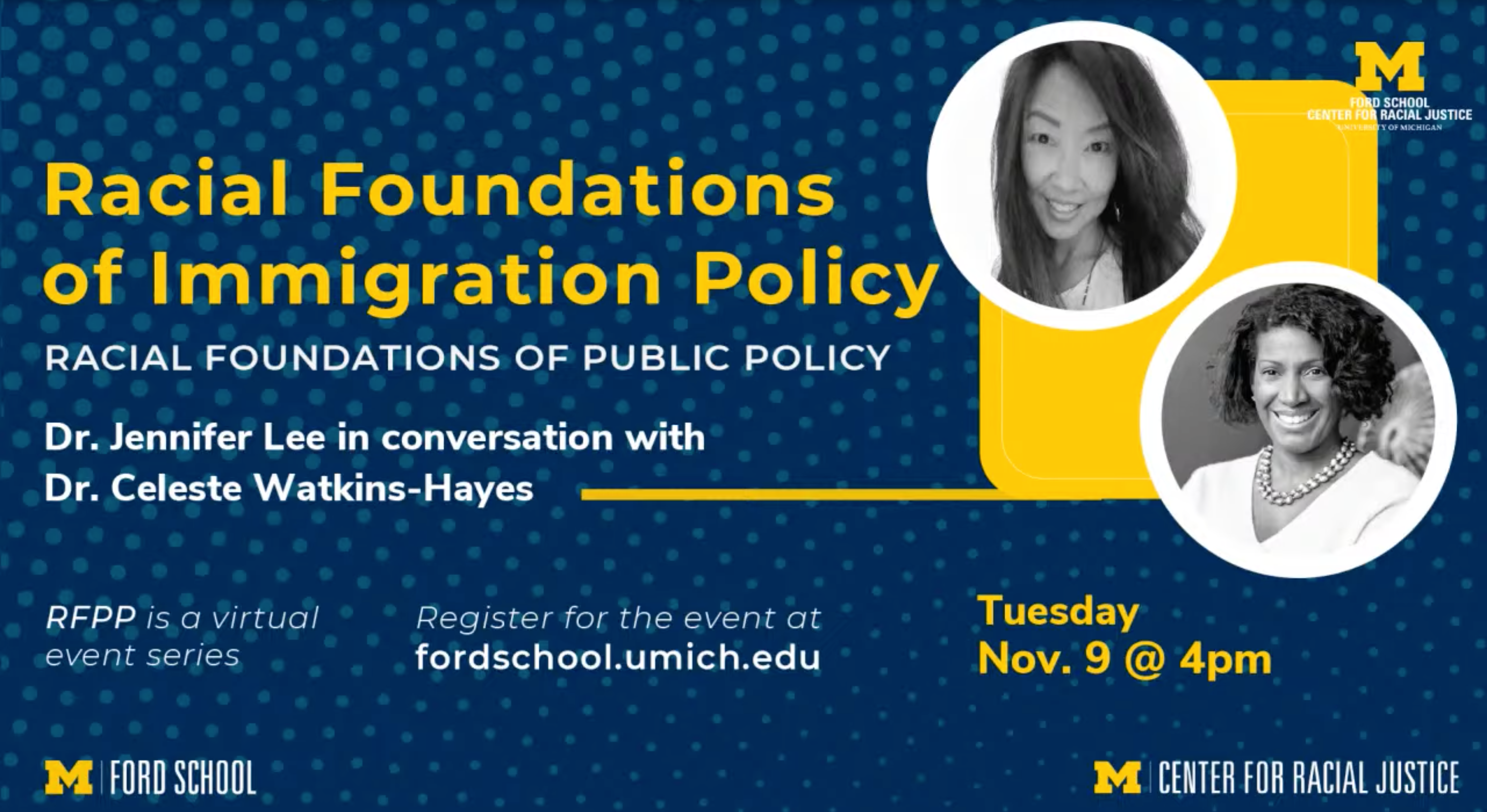 Jennifer Lee speaks in Racial Foundations of Public Policy Series at the  University of Michigan | CSER