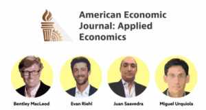American Economic Journal: Applied Economics featuring Bentley MacLeod, Evan Riehl, Juan Saavedra and Miguel Urquiola