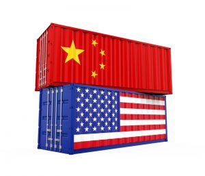 Image illustrating escalating trade tensions between the U.S. and China