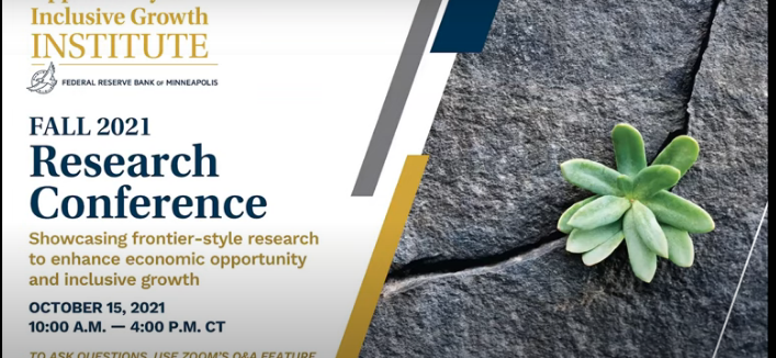 Fall 2021 Institute Research Conference